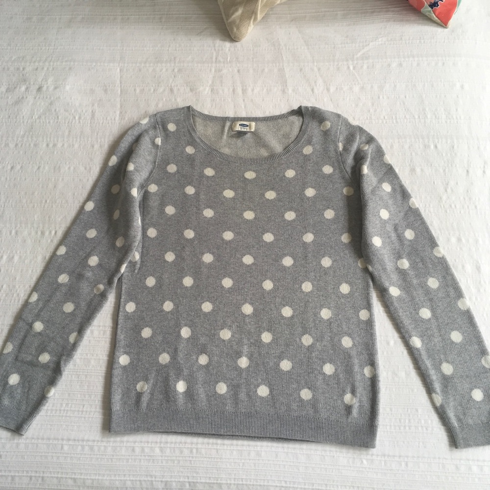 Old Navy polka dot sweater Sz M
